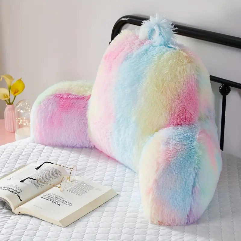 Premium Rainbow Color Stuffed Back Support Pillow