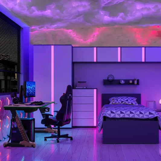 16Ft RGB Cloud Light Show - Thunderstorm LED Lightning Effect