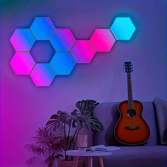 Smart LED Hexagonal Light, RGB Color Changing Indoor Wall Light