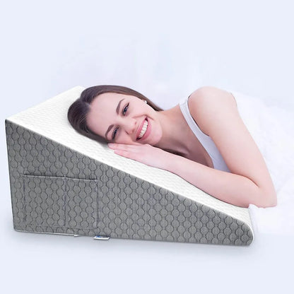 Wedge Pillow for Sleeping, Triangle Elevated Pillow