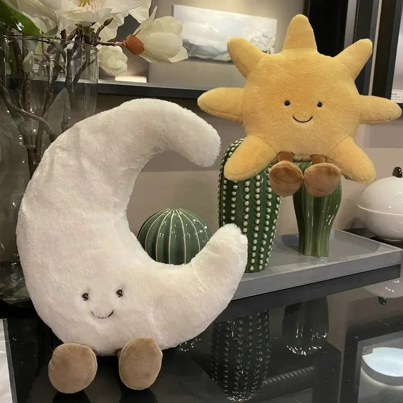 Sun And Moon Stuffed Pillow