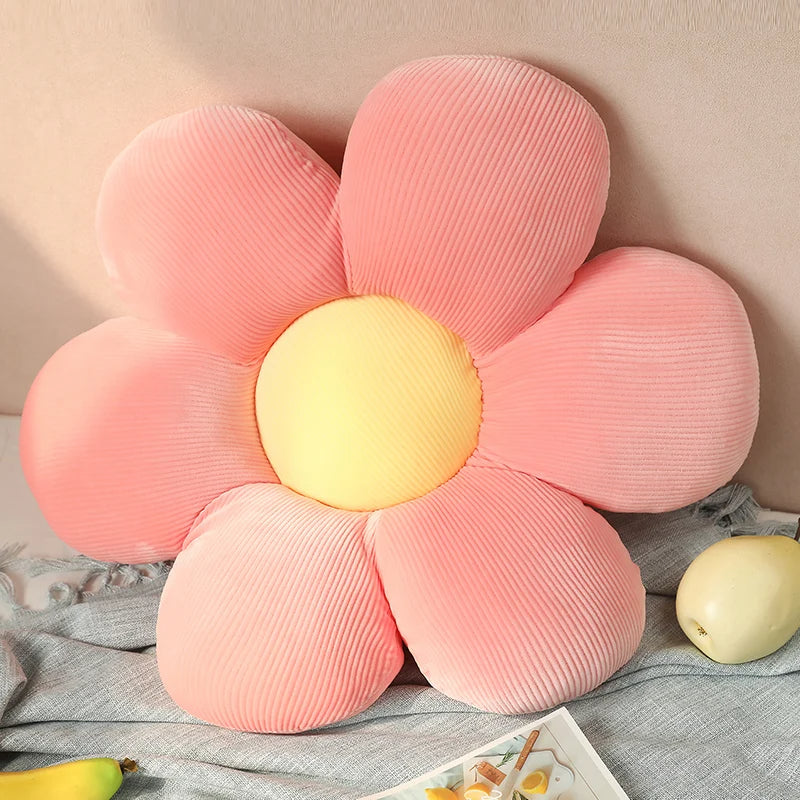 Flower Shaped Stuffed Pillow